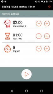 اسکرین شات برنامه Boxing Round Interval Timer 2