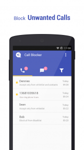 اسکرین شات 1 برنامه Call Blocker - Blacklist