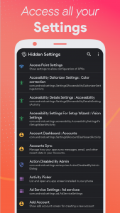 اسکرین شات 3 برنامه MIUI Hidden Settings Activity