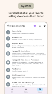 اسکرین شات 2 برنامه Settings: All Quick Access
