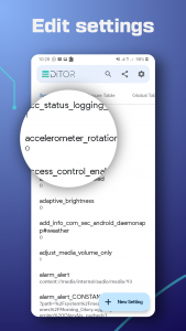 اسکرین شات 4 برنامه SetEdit: Settings Editor