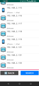 اسکرین شات 2 برنامه Network IP Scanner