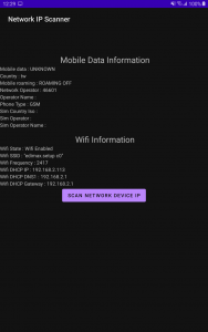 اسکرین شات برنامه Network IP Scanner 3