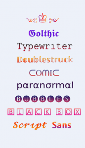 اسکرین شات برنامه Fonts - Fancy Fonts Art 1