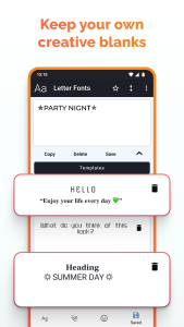 اسکرین شات 8 برنامه Letter Fonts - Stylish Text