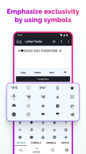 اسکرین شات 6 برنامه Letter Fonts - Stylish Text