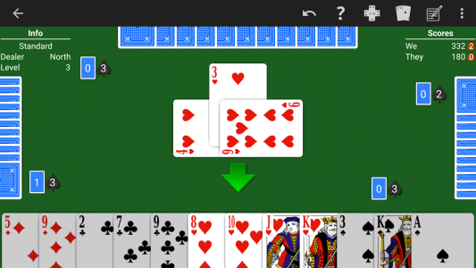 اسکرین شات بازی Spades - Expert AI 4