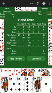 اسکرین شات بازی Spades - Expert AI 2