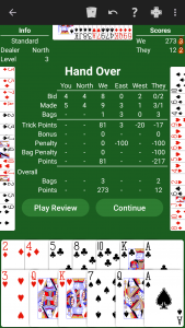 اسکرین شات بازی Spades - Expert AI 2