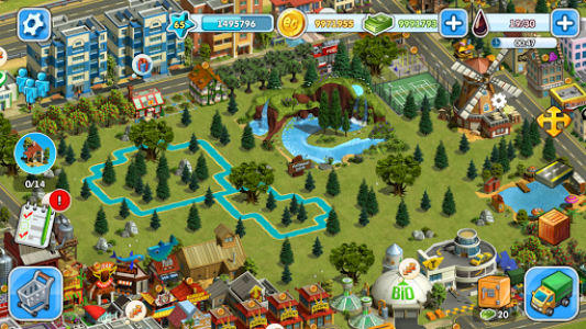 اسکرین شات بازی Eco City: new free building and town village games 4
