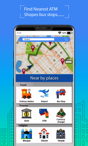 اسکرین شات 2 برنامه Voice GPS Driving Route Maps
