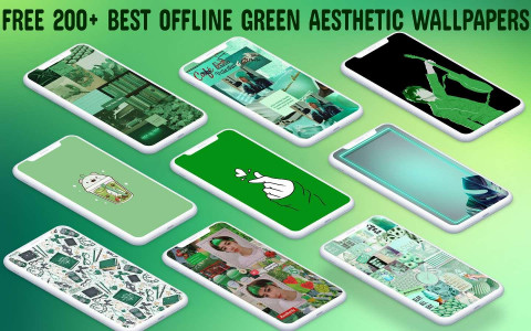 اسکرین شات برنامه Green Aesthetic Wallpaper 1