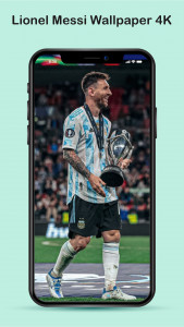 اسکرین شات 1 برنامه Lionel Messi Wallpaper 4K