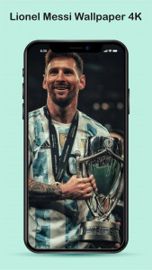 اسکرین شات 3 برنامه Lionel Messi Wallpaper 4K