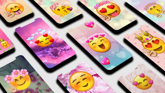 اسکرین شات برنامه Emoji Wallpaper 1