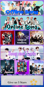 اسکرین شات برنامه BTS Song & Lyrics 1