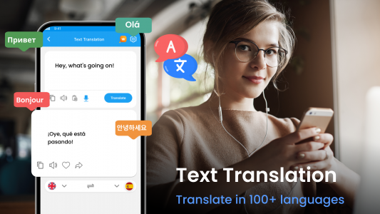 اسکرین شات 2 برنامه Language Translator: Translate
