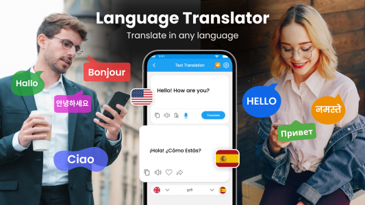 اسکرین شات 1 برنامه Language Translator: Translate