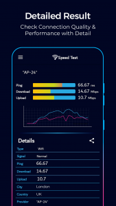اسکرین شات برنامه Wifi Speed Test: Speed Test 2
