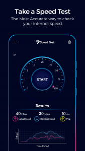 اسکرین شات برنامه Wifi Speed Test : Speed Test 1