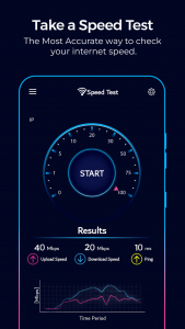 اسکرین شات برنامه Speed Test - Wifi Speed Test 1