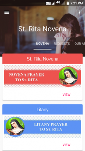 اسکرین شات برنامه St Rita Novena Prayers 1