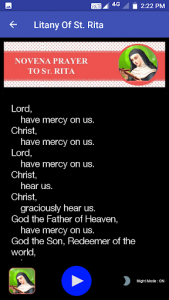 اسکرین شات برنامه St Rita Novena Prayers 6