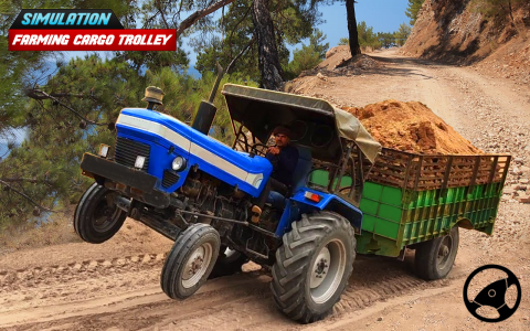 اسکرین شات بازی Tractor Trolley Farming Drive 3