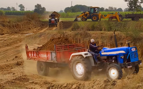 اسکرین شات بازی Tractor Trolley Farming Drive 1