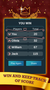 اسکرین شات 5 بازی Hearts: Classic Card Game Fun