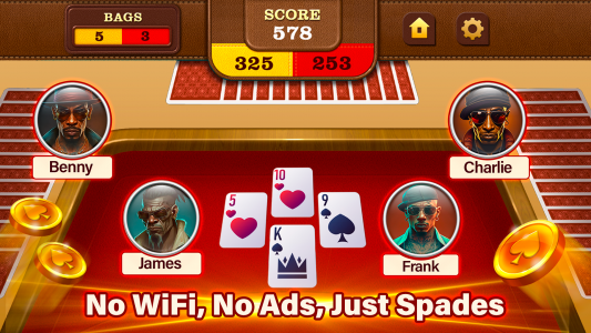 اسکرین شات بازی Spades: Classic Card Game 5