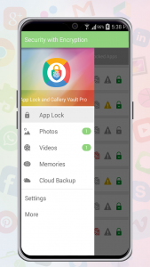 اسکرین شات برنامه App Lock & Gallery Lock 2