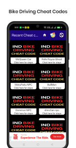 اسکرین شات 1 بازی Bike driving game cheat code