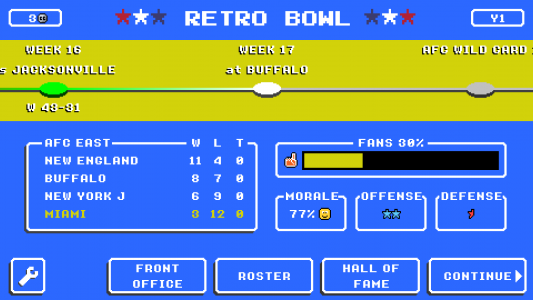 اسکرین شات بازی Retro Bowl 6