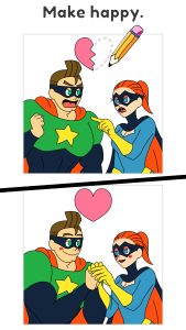 اسکرین شات 2 بازی Draw Happy Hero - Help puzzle