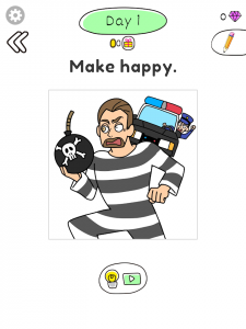 اسکرین شات 8 بازی Draw Happy Prisoner-Free draw puzzle to help woman