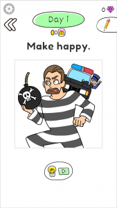 اسکرین شات 2 بازی Draw Happy Prisoner-Free draw puzzle to help woman