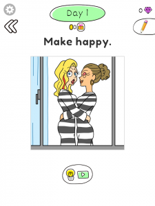 اسکرین شات 5 بازی Draw Happy Prisoner-Free draw puzzle to help woman