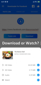 اسکرین شات برنامه Video Downloader for Facebook 2
