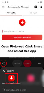 اسکرین شات برنامه Video Downloader for Pinterest - Save GIF & Images 6