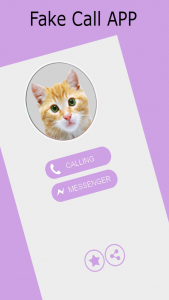 اسکرین شات برنامه Cute Cat Prank Call - Fake Cal 1
