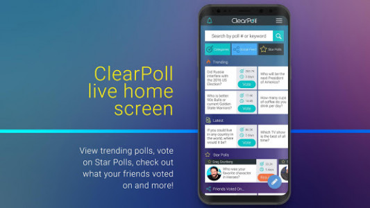 اسکرین شات برنامه ClearPoll - Opinion Polls with Rewards 4