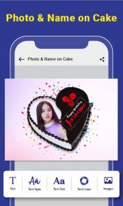 اسکرین شات برنامه Birthday Cake: Name & Photo on Birthday Cake 2