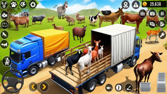 اسکرین شات 5 بازی Truck Driving Animal Transport