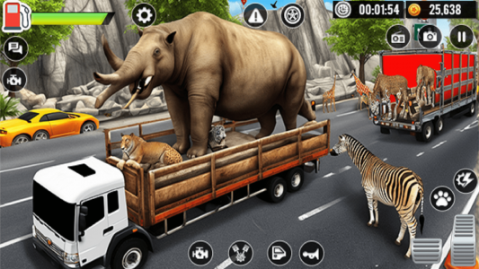 اسکرین شات بازی Wild Animals Truck Transporter 6