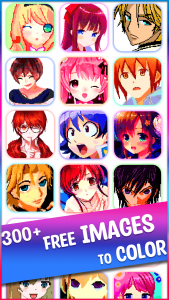 اسکرین شات 1 برنامه Anime Manga Pixel Art Coloring