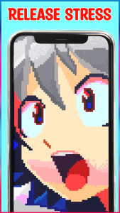 اسکرین شات 2 برنامه Anime Manga Pixel Art Coloring