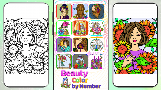 اسکرین شات برنامه Beauty Color by Number Pages 4