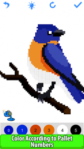 اسکرین شات برنامه Birds Color by Number: Pixel Art, Sandbox Coloring 5