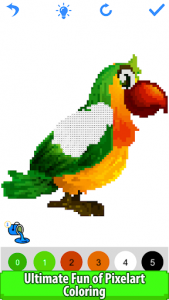 اسکرین شات برنامه Birds Color by Number: Pixel Art, Sandbox Coloring 7